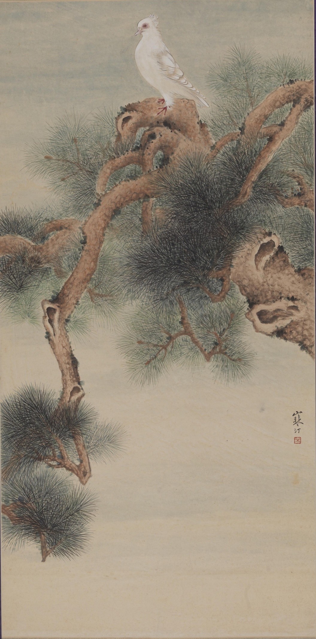 <h2>和平鸽</h2><p>作者：江寒汀</p><p>创作年代：年代不详</p><p>规格：138.4cm×68.6cm</p><p>品类：色粉画</p>